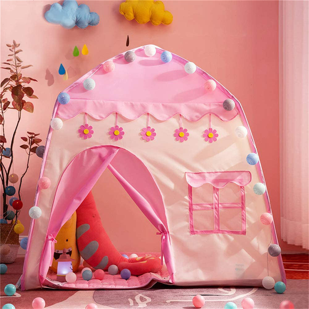 Kids Pink Castle Princess Playhouse Tent