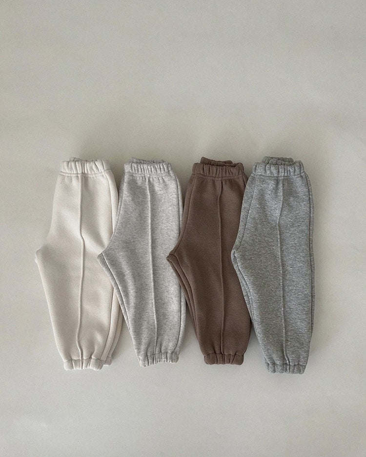 Solid Color Loose Fleece Thickened Warm Sweatpants