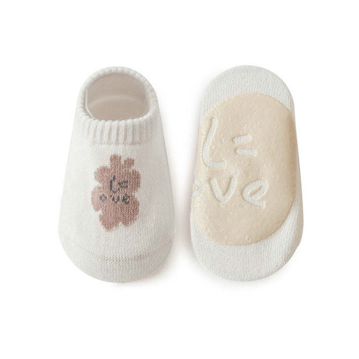 Embroidered Non-Slip Floor Soft Socks