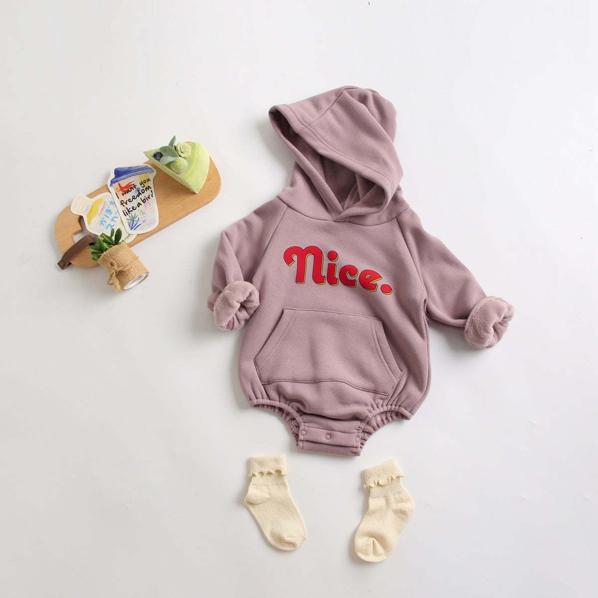 Solid Color Thickened Cotton Onesies