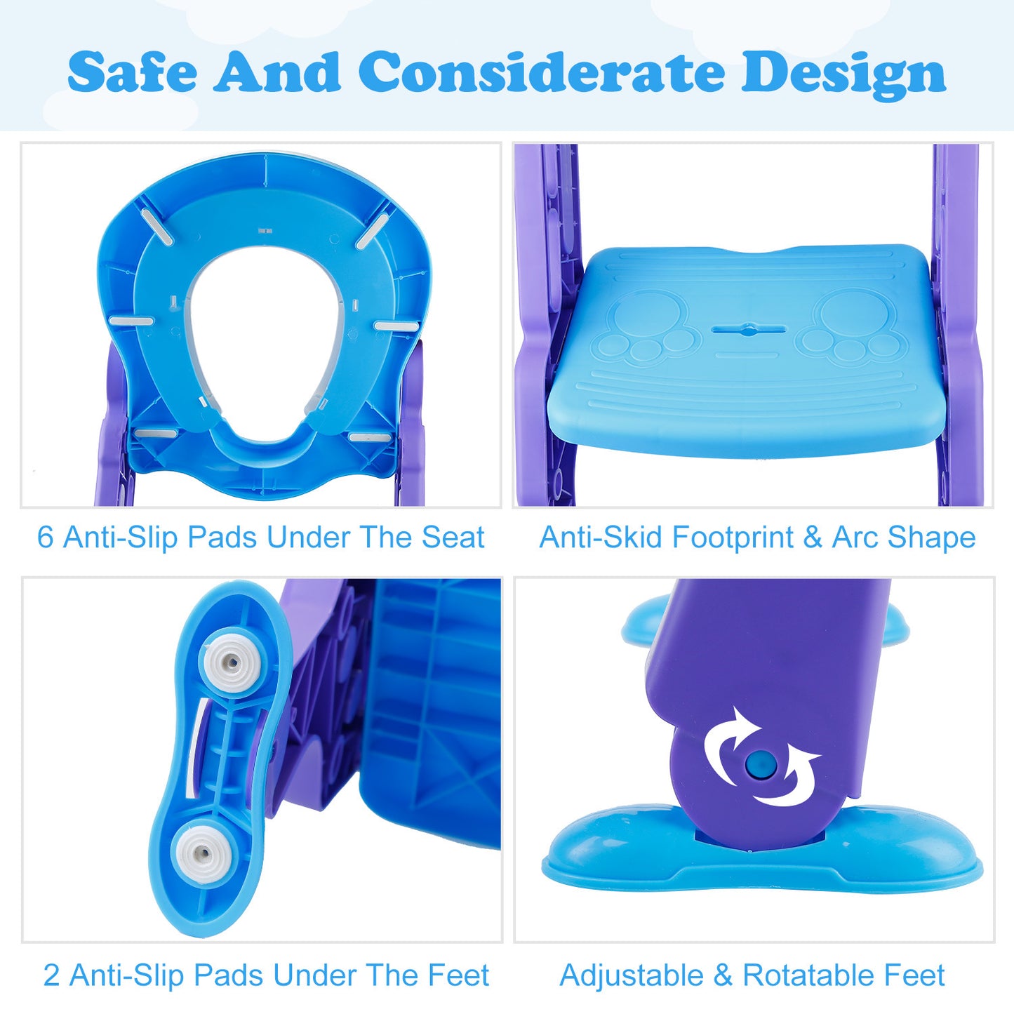 Potty Training Toilet Seat with Steps Stool Ladder