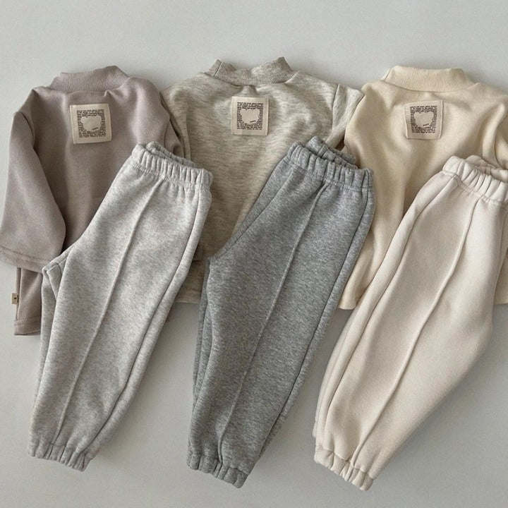 Solid Color Loose Fleece Thickened Warm Sweatpants