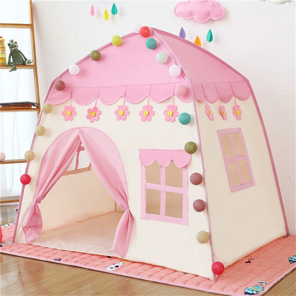 Kids Pink Castle Princess Playhouse Tent