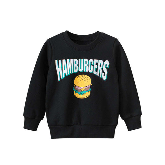 Hamburger Print Pattern Quality Sweatshirt