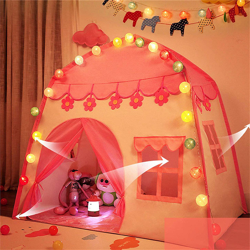 Kids Pink Castle Princess Playhouse Tent