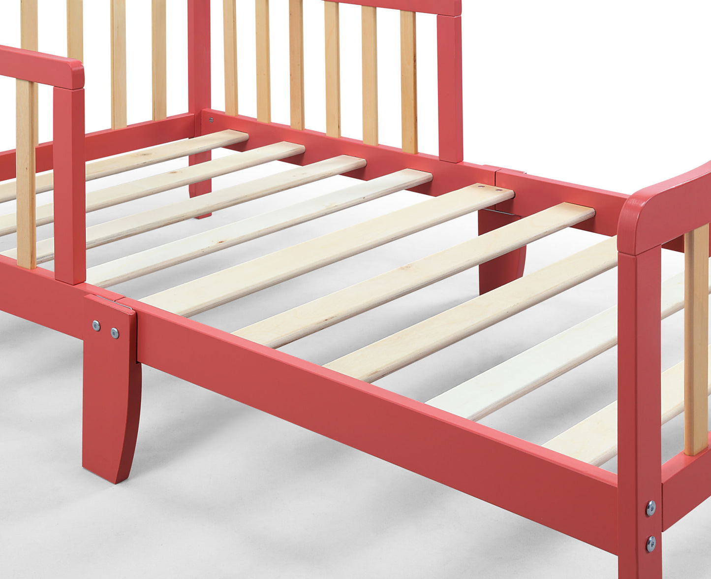 Twain Toddler Bed (Coral/Natural)