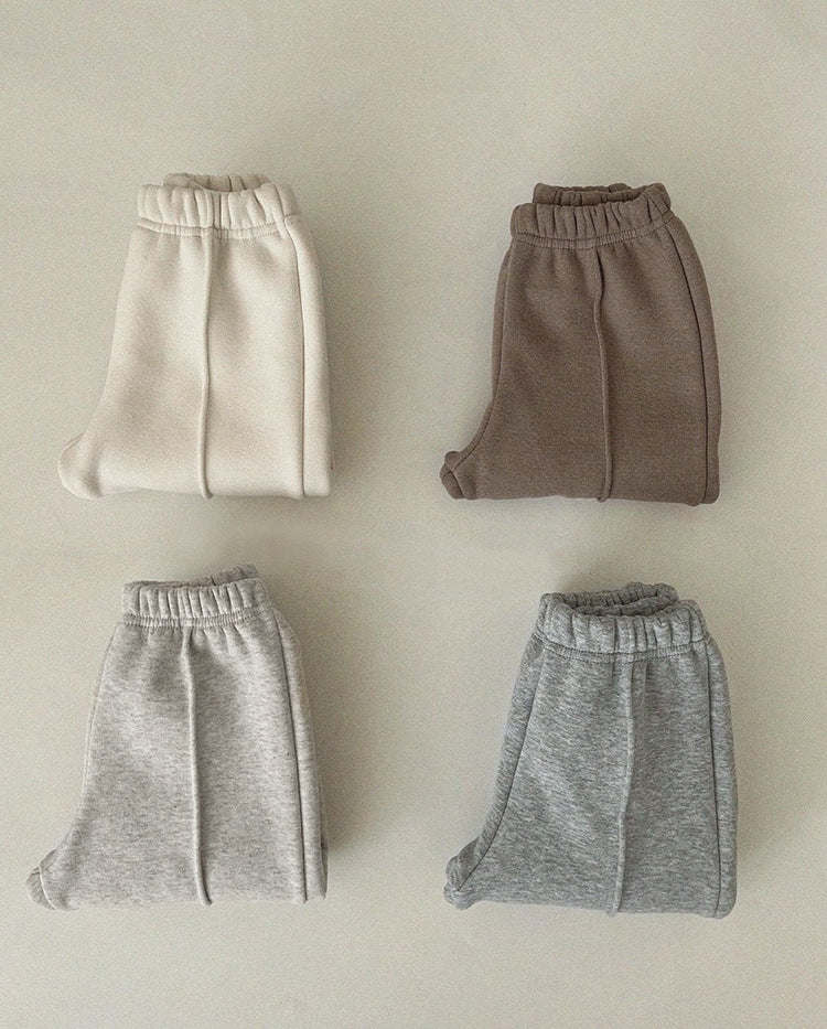 Solid Color Loose Fleece Thickened Warm Sweatpants