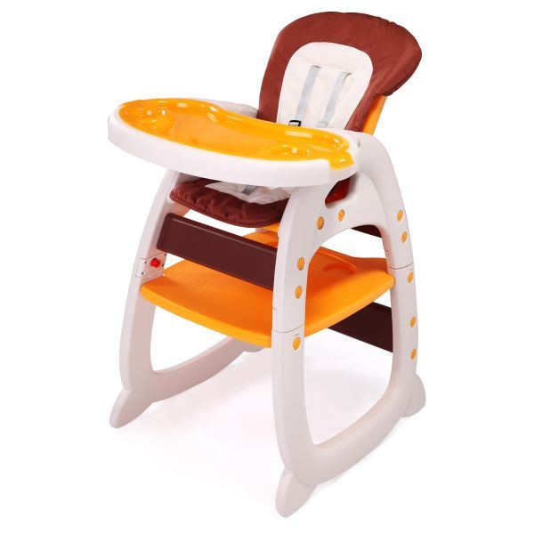 Multipurpose Adjustable Highchair, w/ Feeding Tray and 5-Point Safety Buckle XH