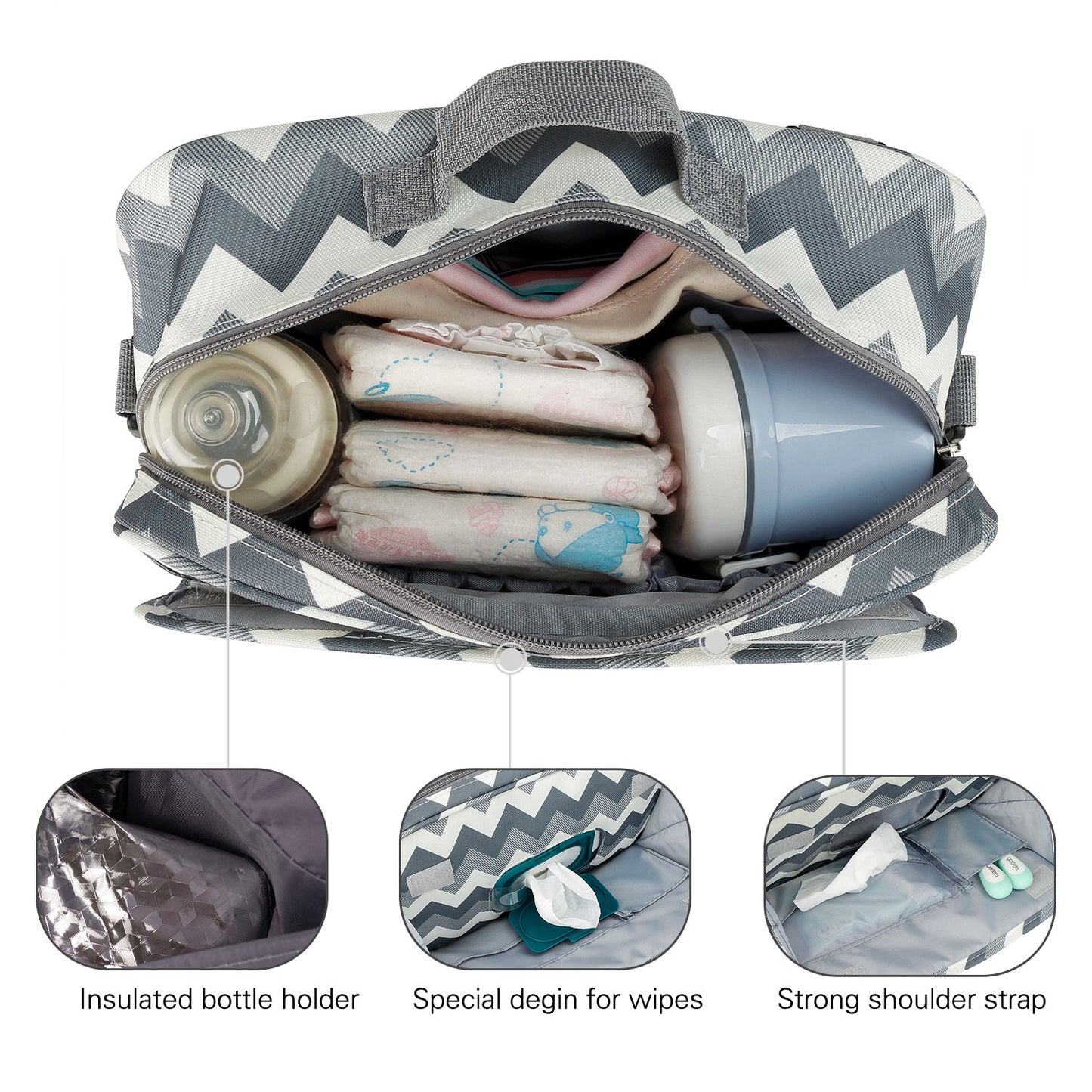 hanging Waterproof baby stroller storage bag