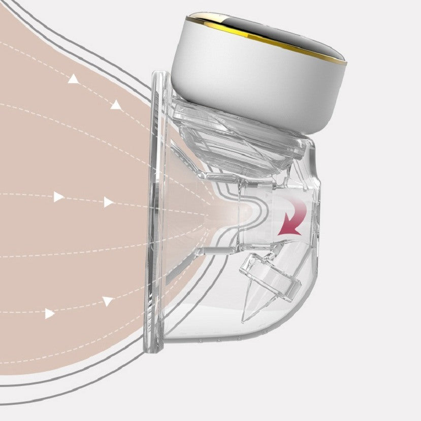 Low-Noise And Painless Hands Free Electric Wearable Breast Pump