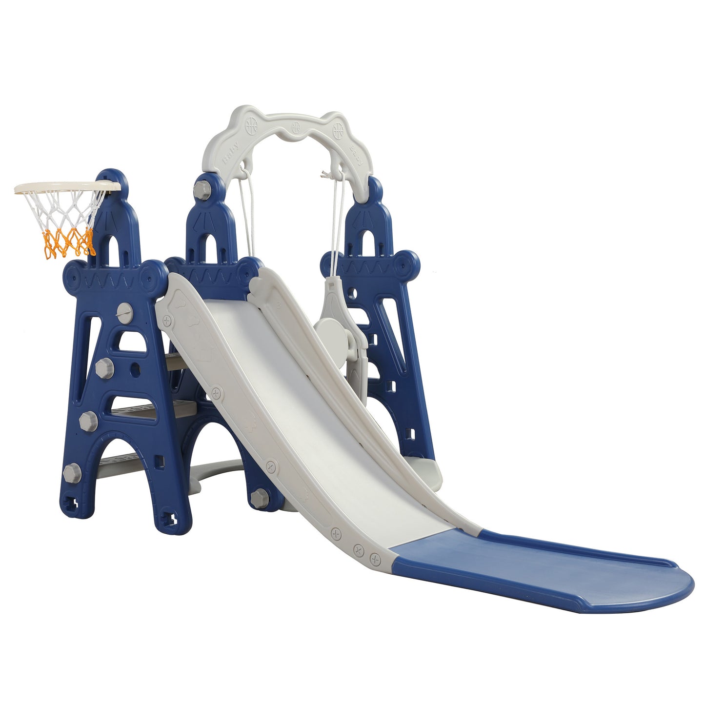 3-in-1 Combination Activity Children Slide Swing Set