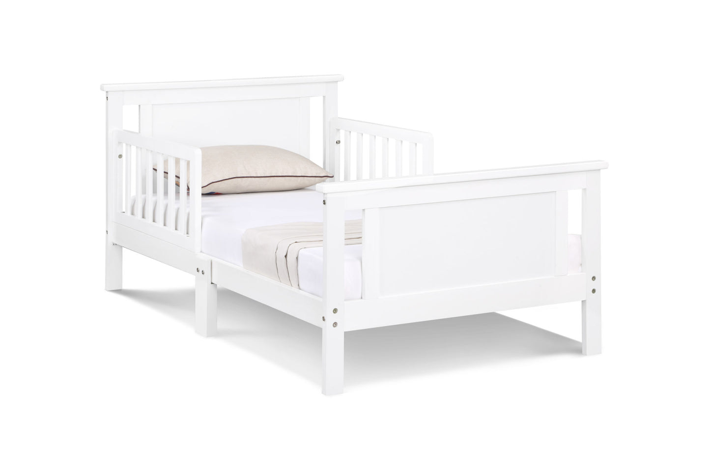 Connelly Reversible Panel Toddler Bed (White/Rockport Gray)