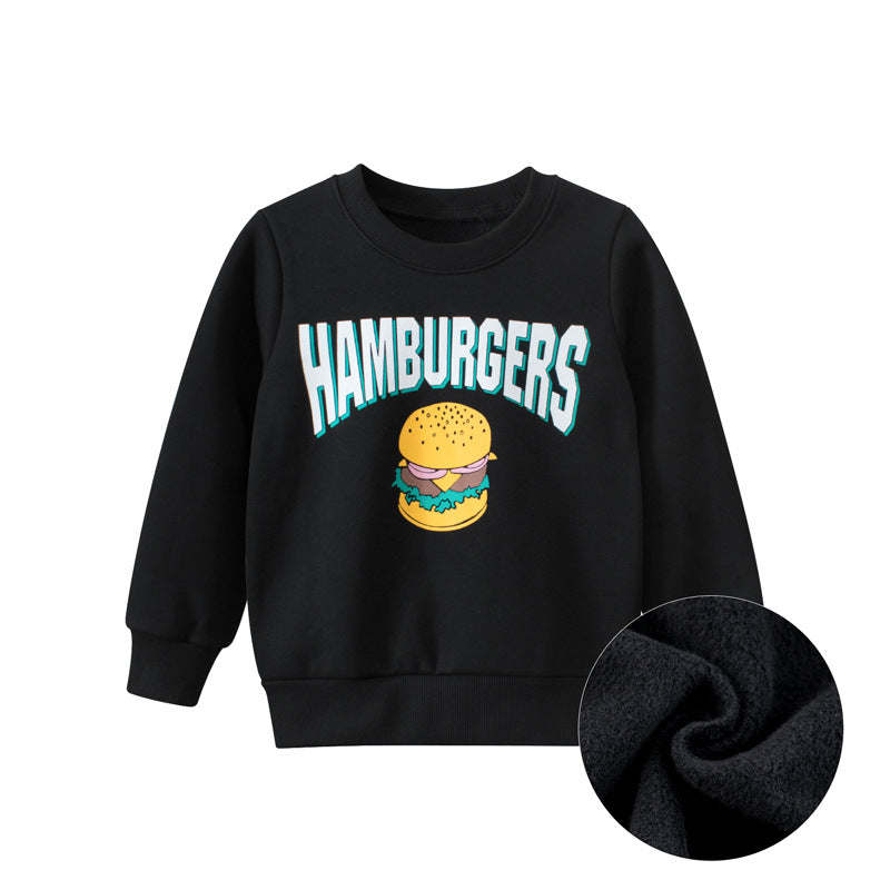 Hamburger Print Pattern Quality Sweatshirt