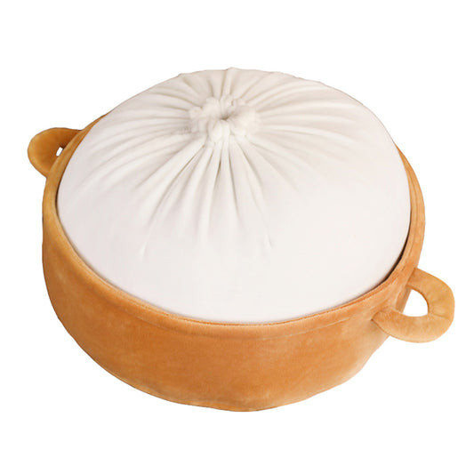 35cm Chinese Steamed Bun Gourmet Plush Toy , (White)