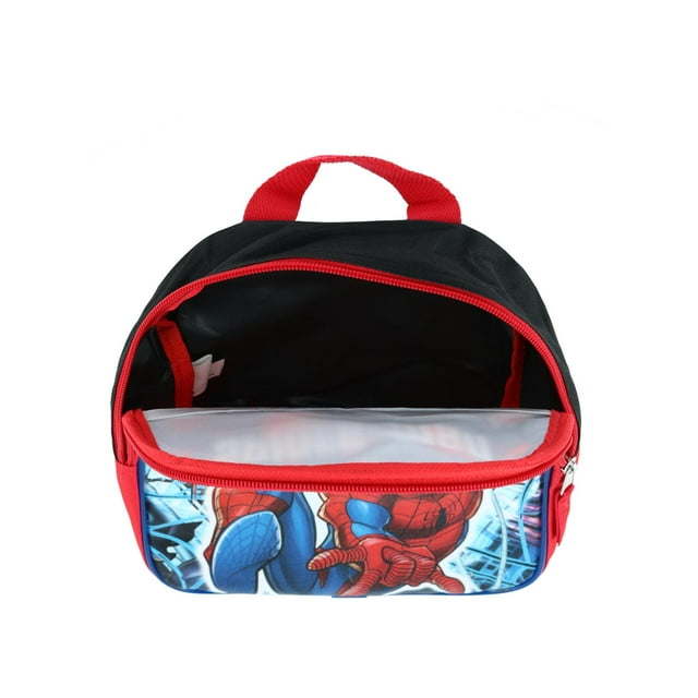 11" Black Red Web Slinging Spider-Man Toddler Mini Backpack