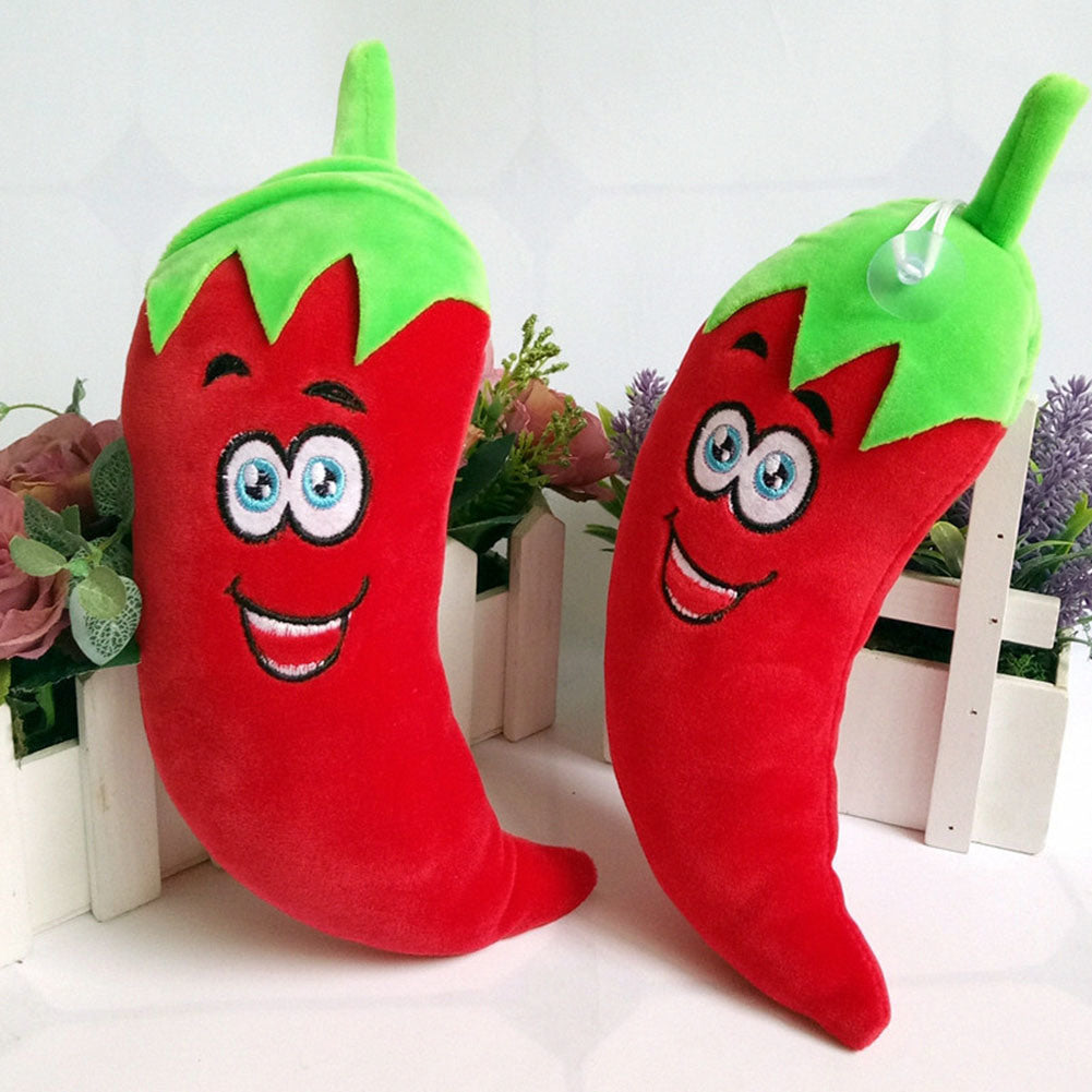 3Pcs Cartoon Chili Soft Plush Stuffed Toy