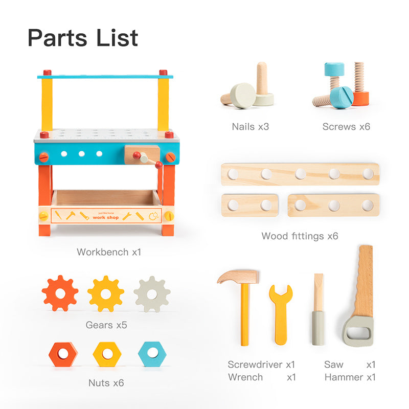 ROBUD Wooden Workbench Set