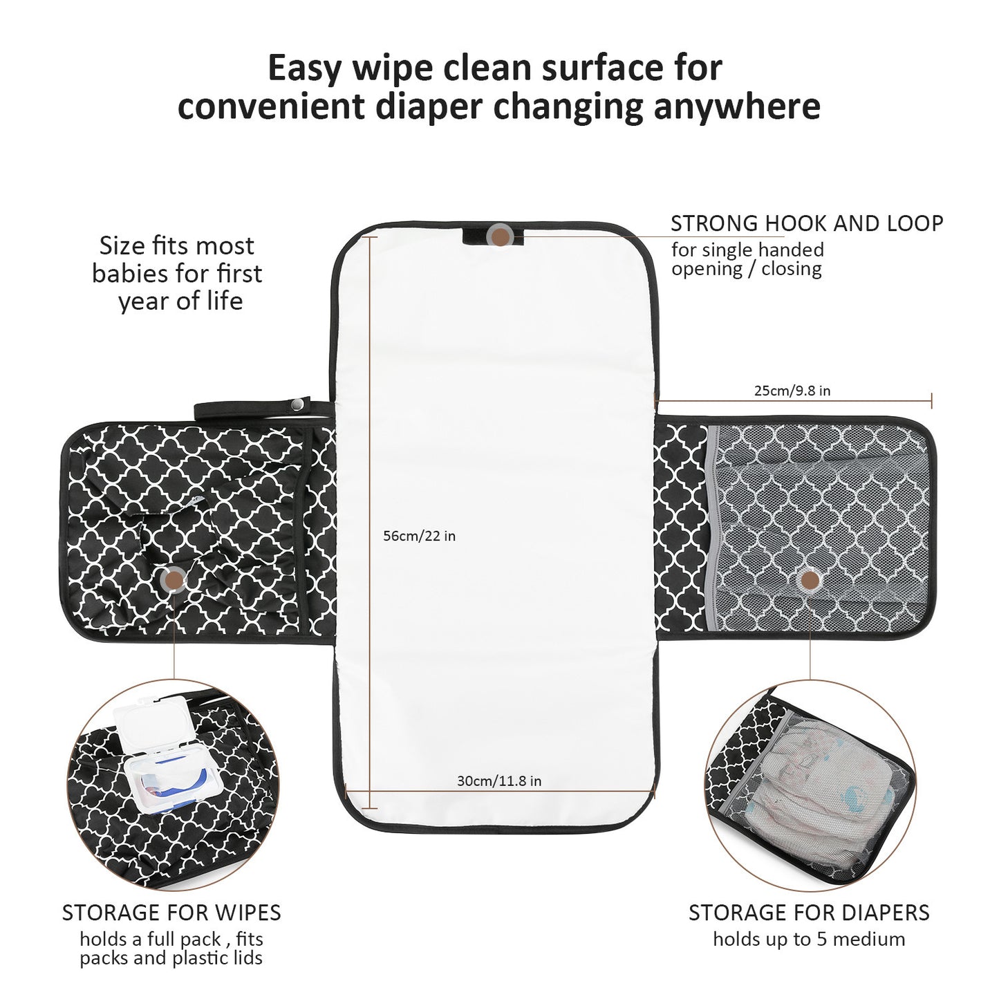 portable waterproof diaper pad