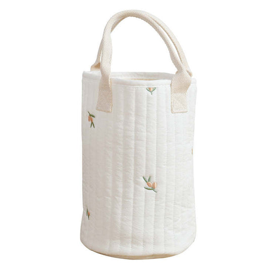 Embroidered Baby Bottle Storage Handbag With Compartment