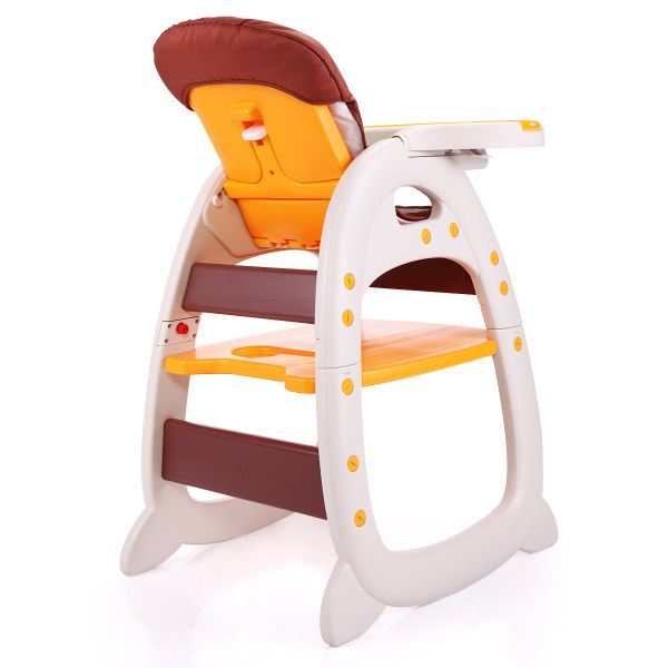 Multipurpose Adjustable Highchair, w/ Feeding Tray and 5-Point Safety Buckle XH