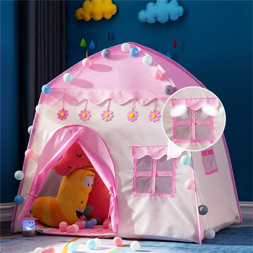 Kids Pink Castle Princess Playhouse Tent