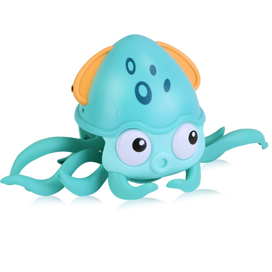 Rechargeable Baby Crawling Octopus Toy with Music LED Lighting