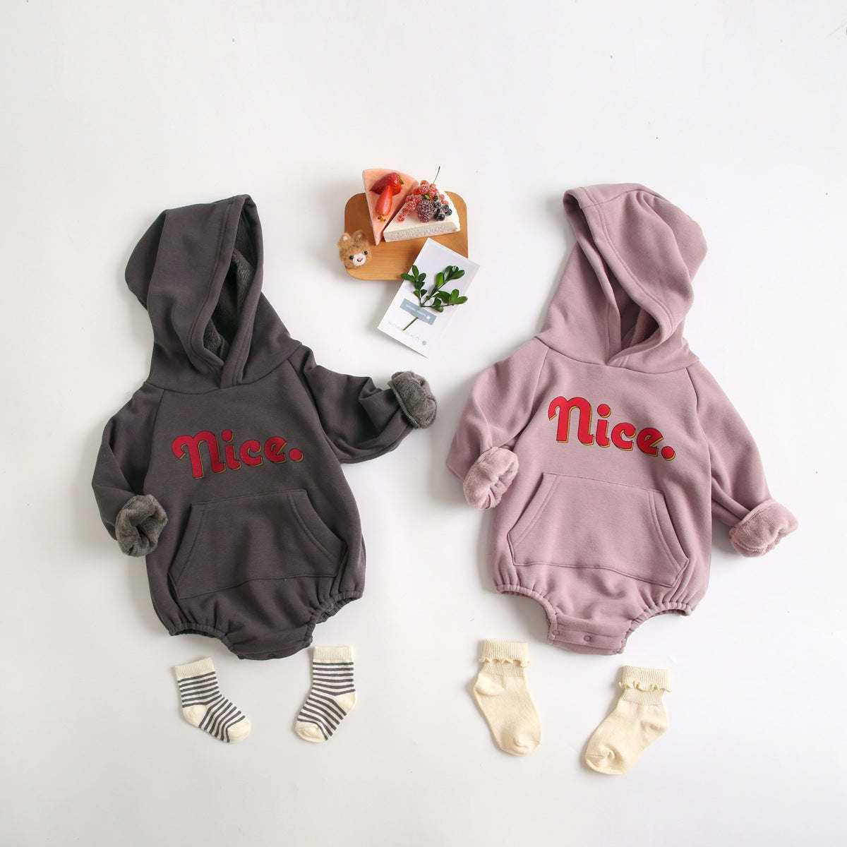 Solid Color Thickened Cotton Onesies