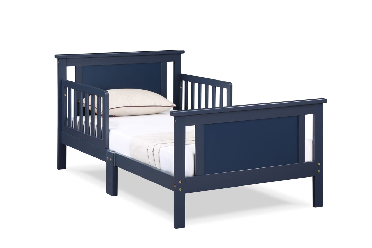 Connelly Reversible Panel Toddler Bed (Midnight Blue/Vintage Walnut)