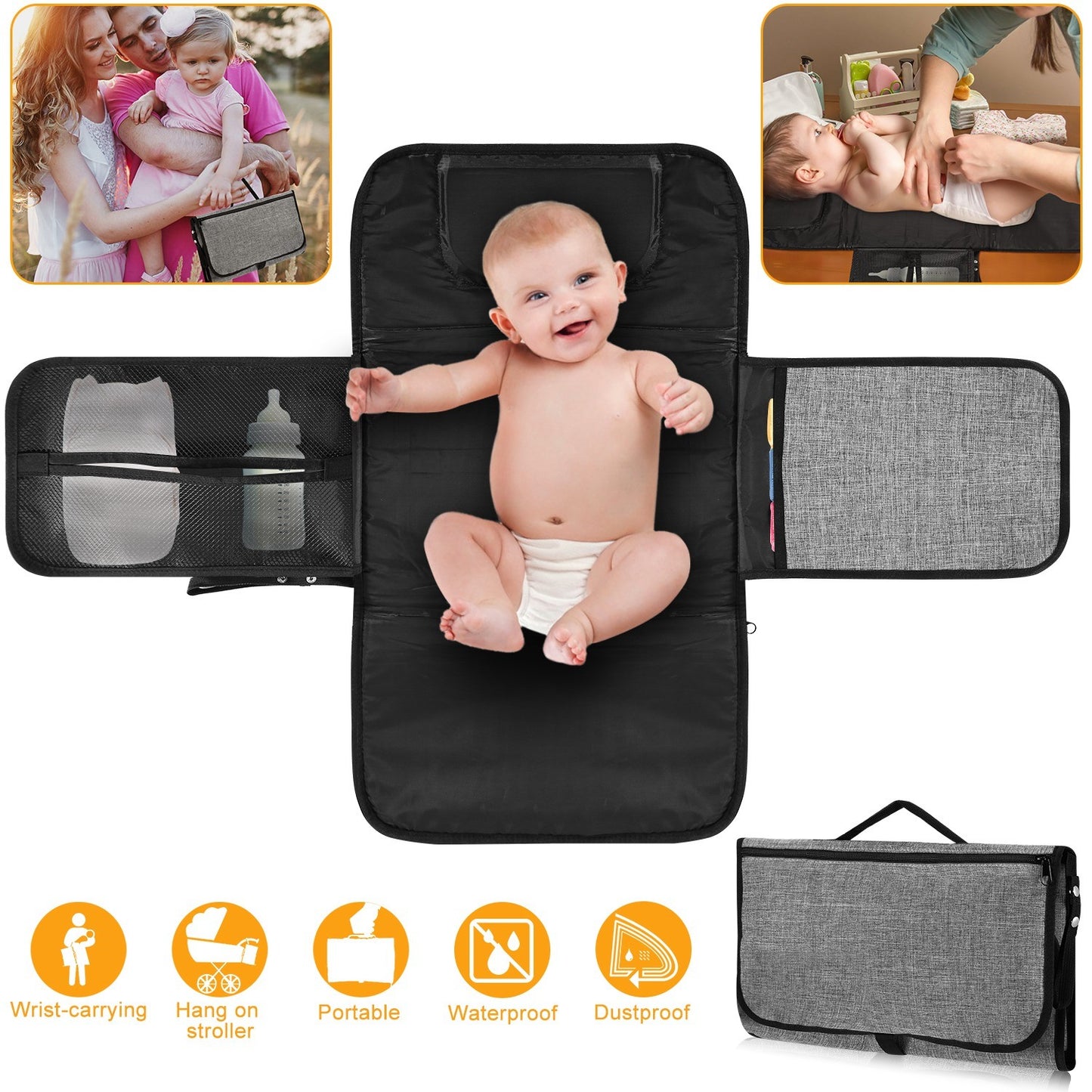 Waterproof Portable Foldable Changing Pad