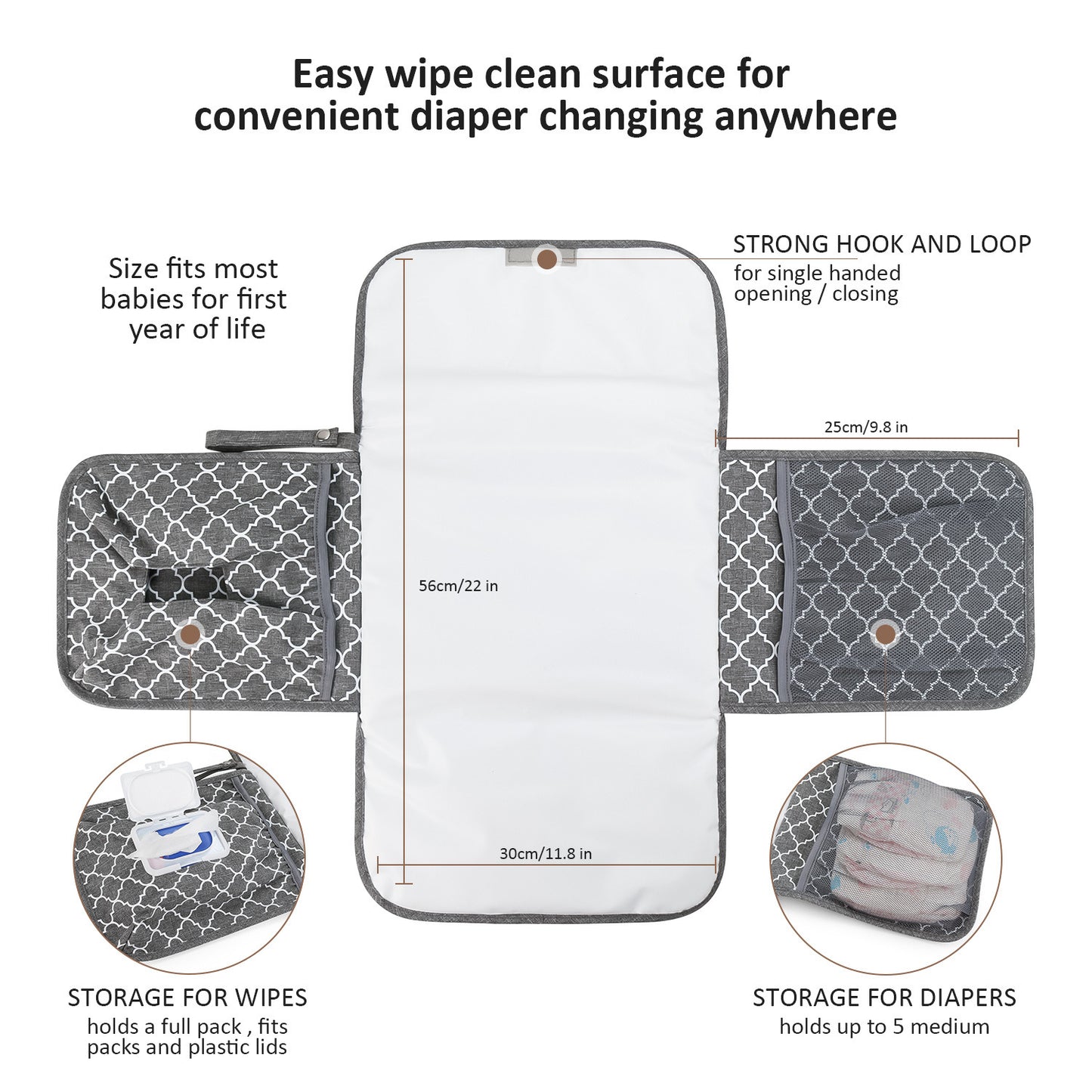 portable waterproof diaper pad