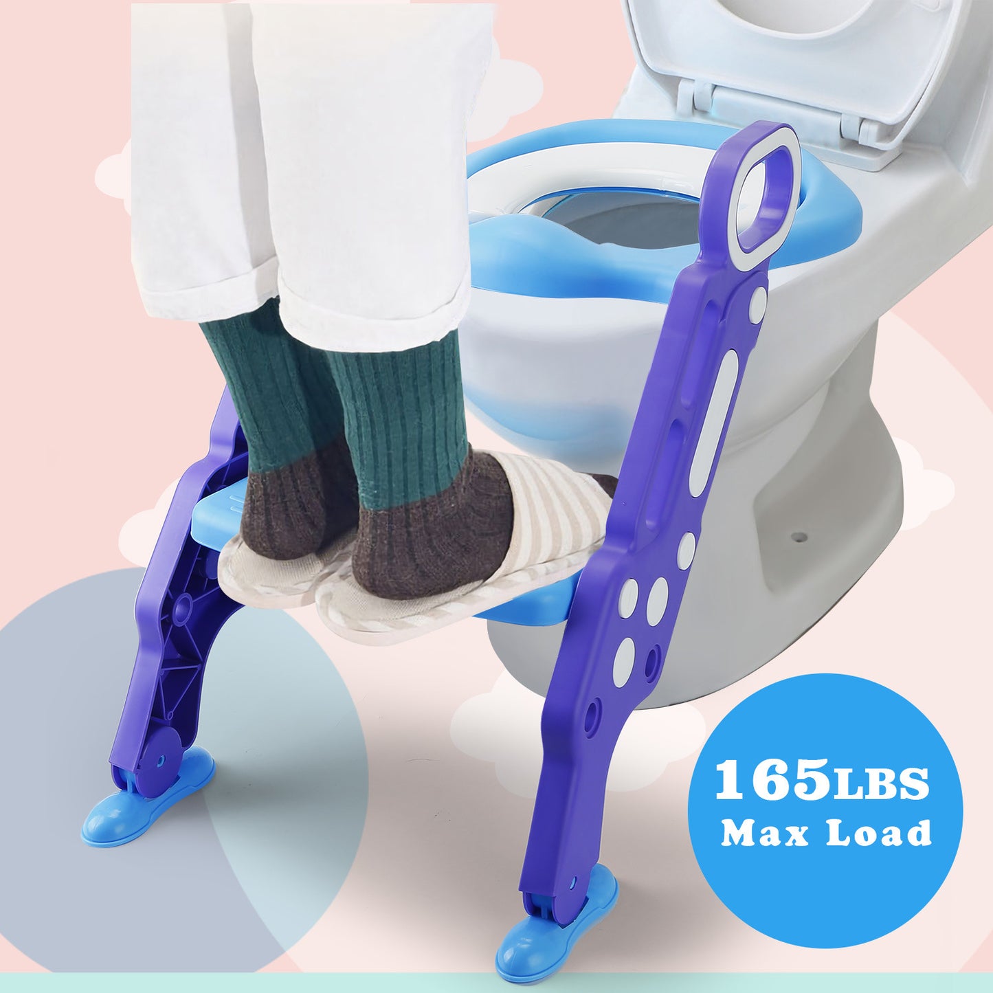 Potty Training Toilet Seat with Steps Stool Ladder