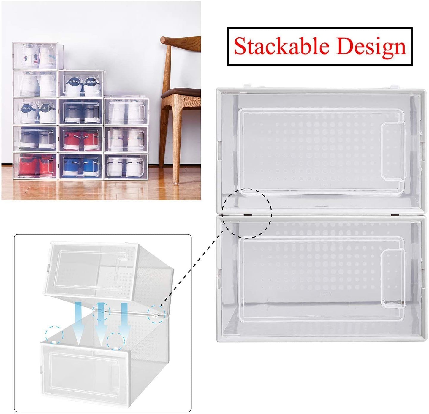 Foldable ,Stackable Storage Bin