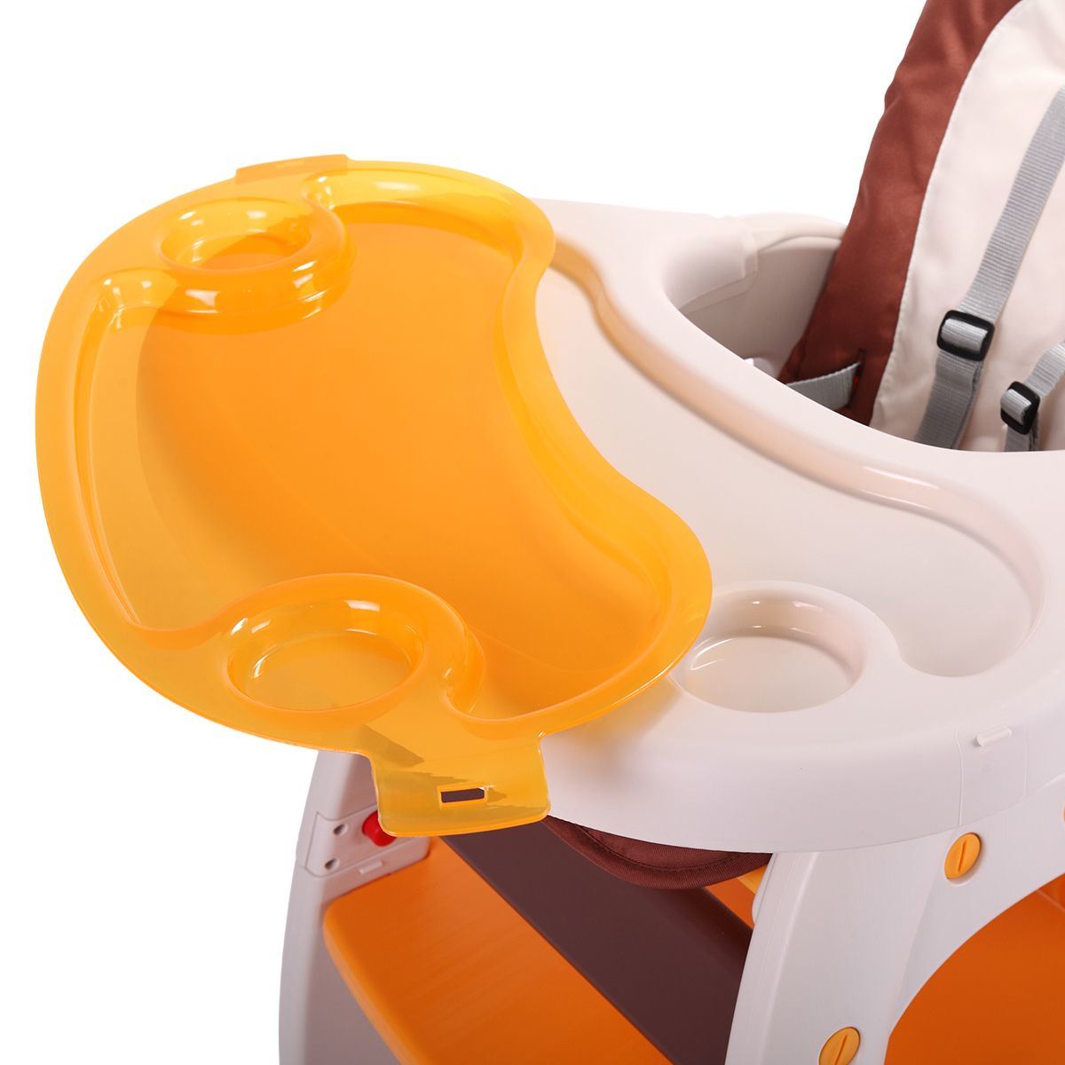 Multipurpose Adjustable Highchair, w/ Feeding Tray and 5-Point Safety Buckle XH