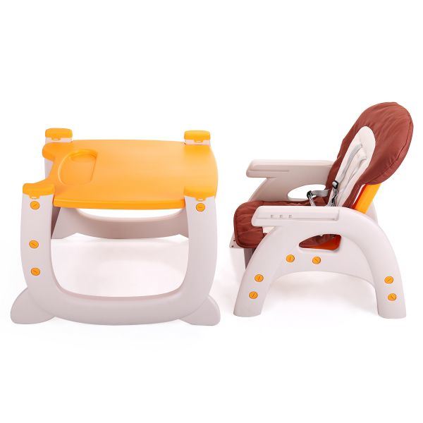 Multipurpose Adjustable Highchair, w/ Feeding Tray and 5-Point Safety Buckle XH