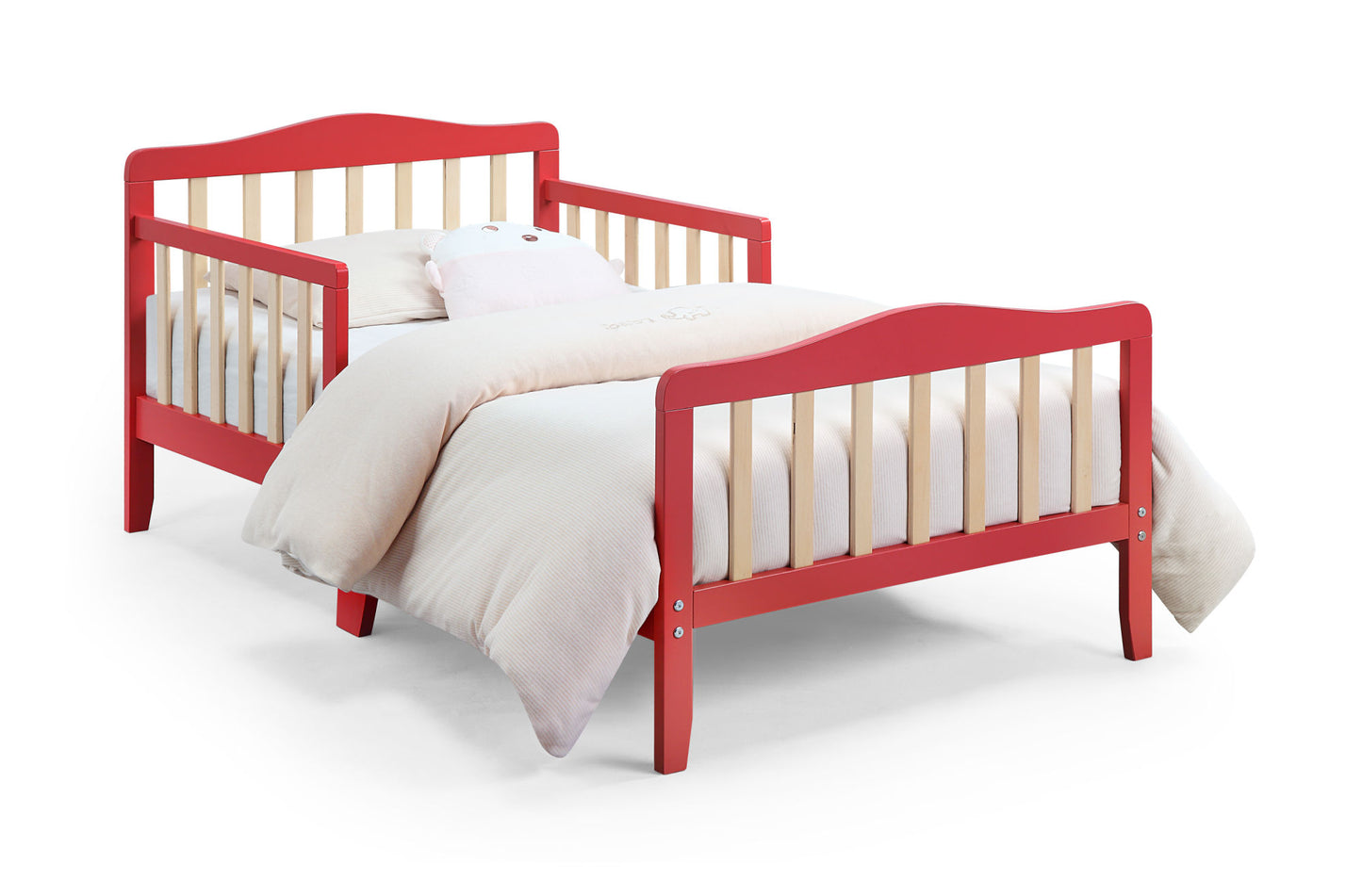 Twain Toddler Bed (Coral/Natural)