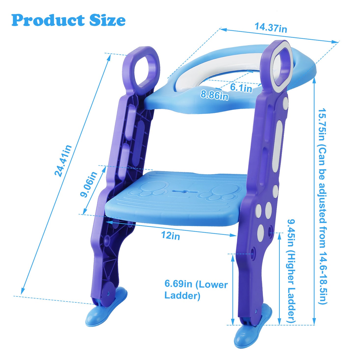 Potty Training Toilet Seat with Steps Stool Ladder