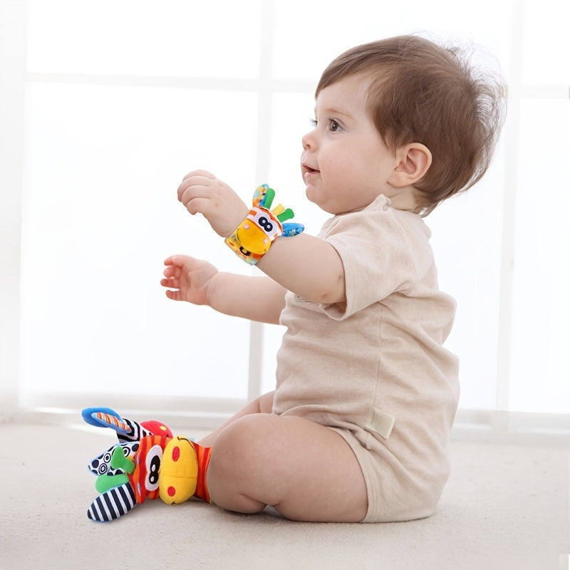 Stuffed Animals Baby Rattle Socks /Wristband