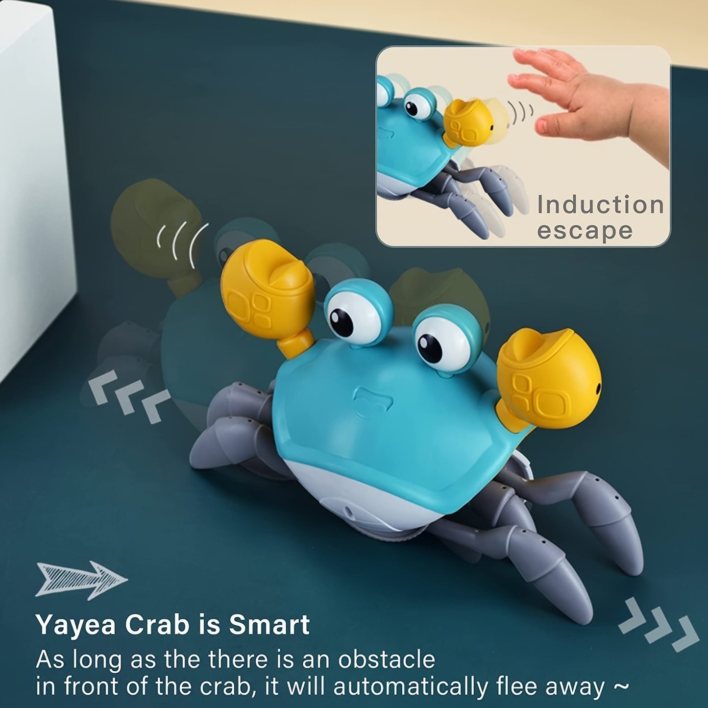 Electric Induction Crawling Crab With Automatic Obstacle Avoidance Function