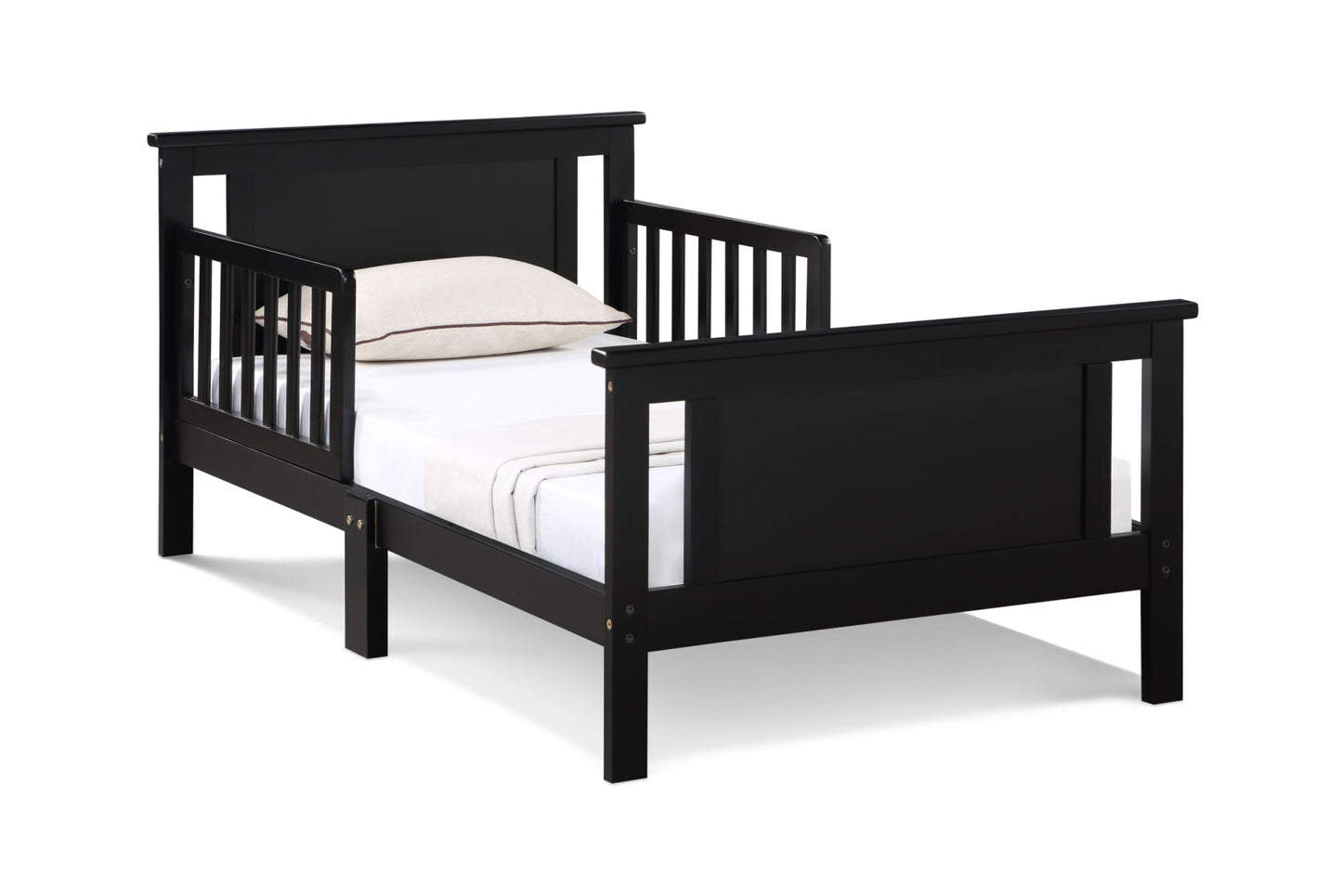 Connelly Reversible Panel Toddler Bed (Black/Vintage Walnut)