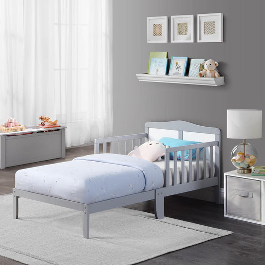 Birdie Toddler Bed (Light Gray/White)