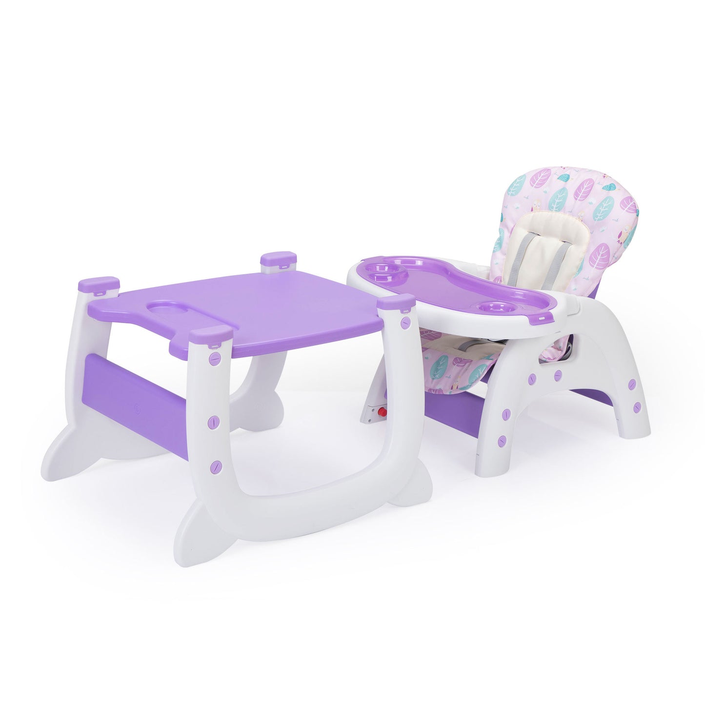 Multipurpose Adjustable Highchair, w/ Feeding Tray and 5-Point Safety Buckle XH