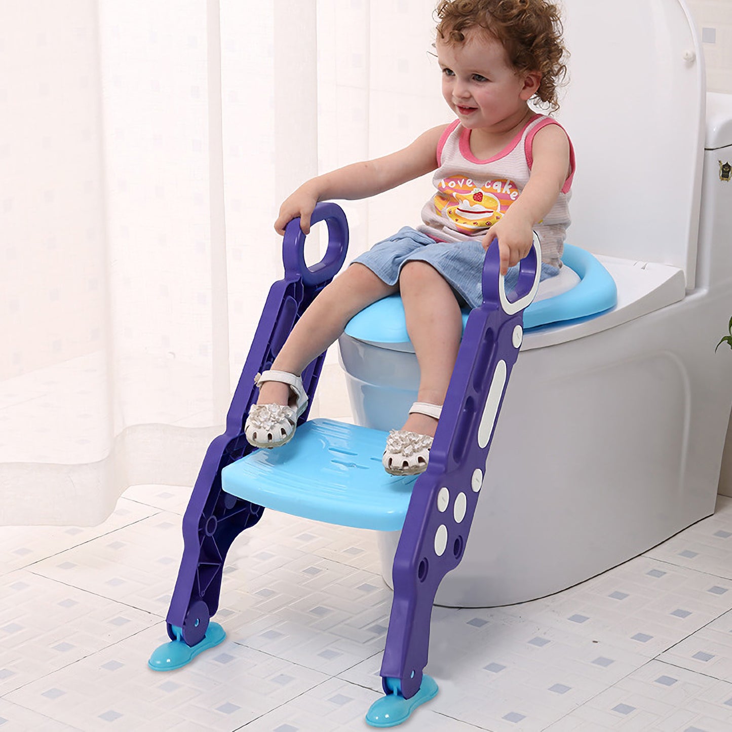 Potty Training Toilet Seat with Steps Stool Ladder