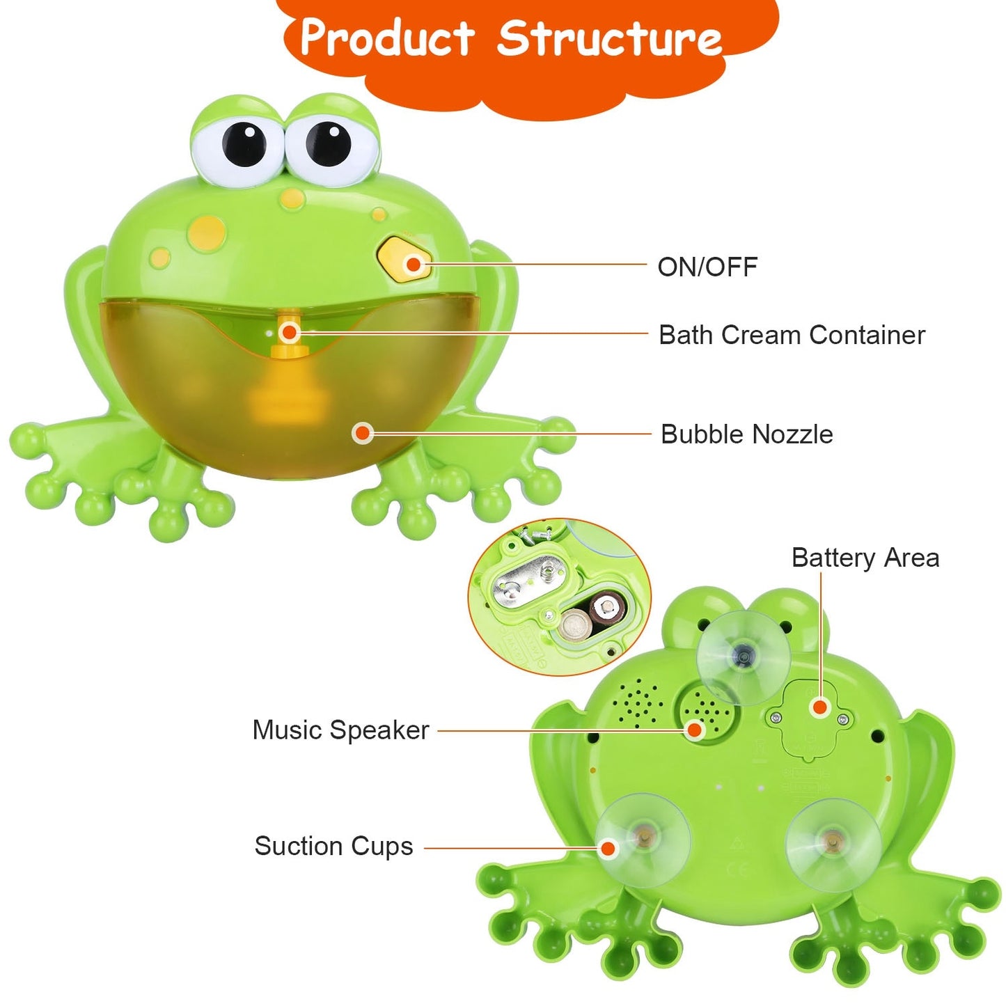 Frog Musical Bubble Bath Maker