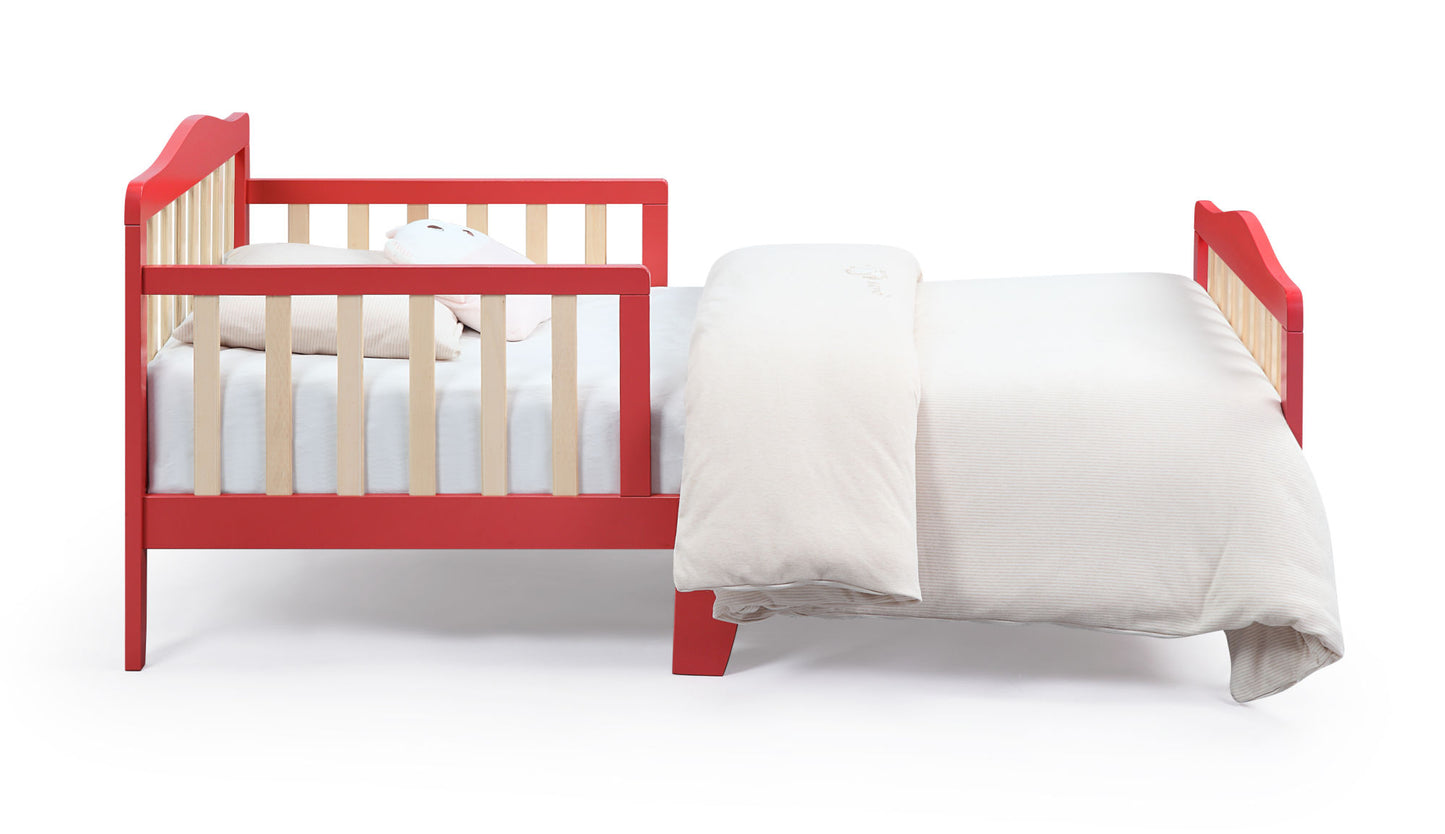 Twain Toddler Bed (Coral/Natural)