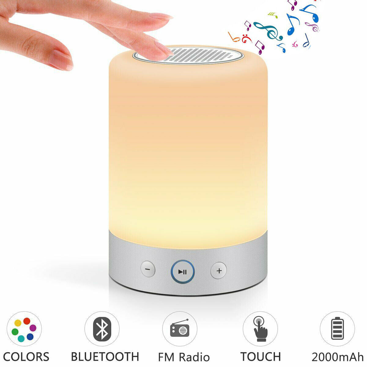 Wireless Color Changing Bluetooth Speaker Night Light