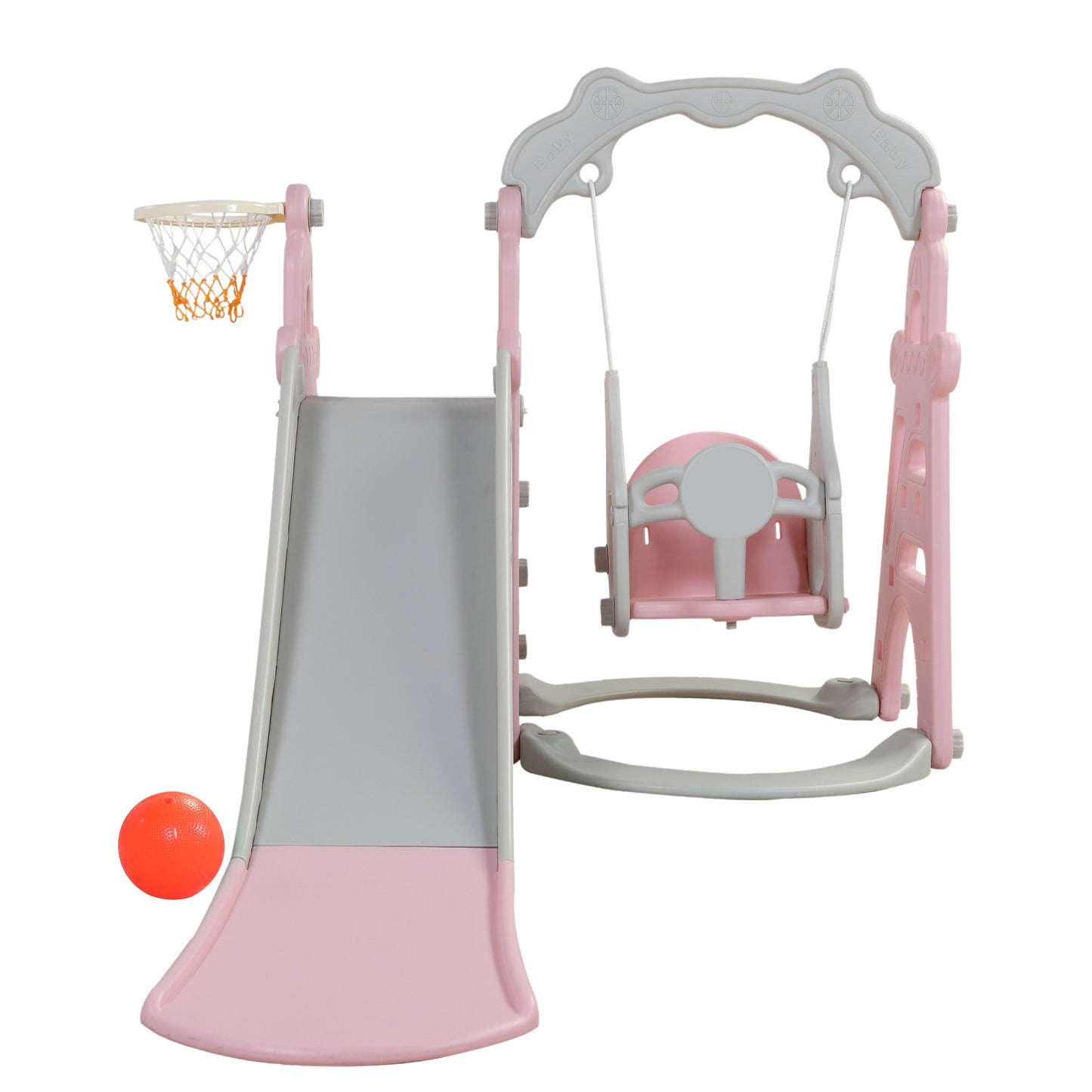 3-in-1 Combination Activity Children Slide Swing Set