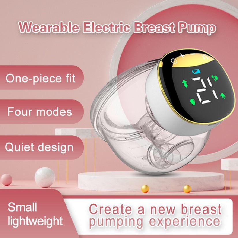 Low-Noise And Painless Hands Free Electric Wearable Breast Pump With 4 Mode & 12 Levels