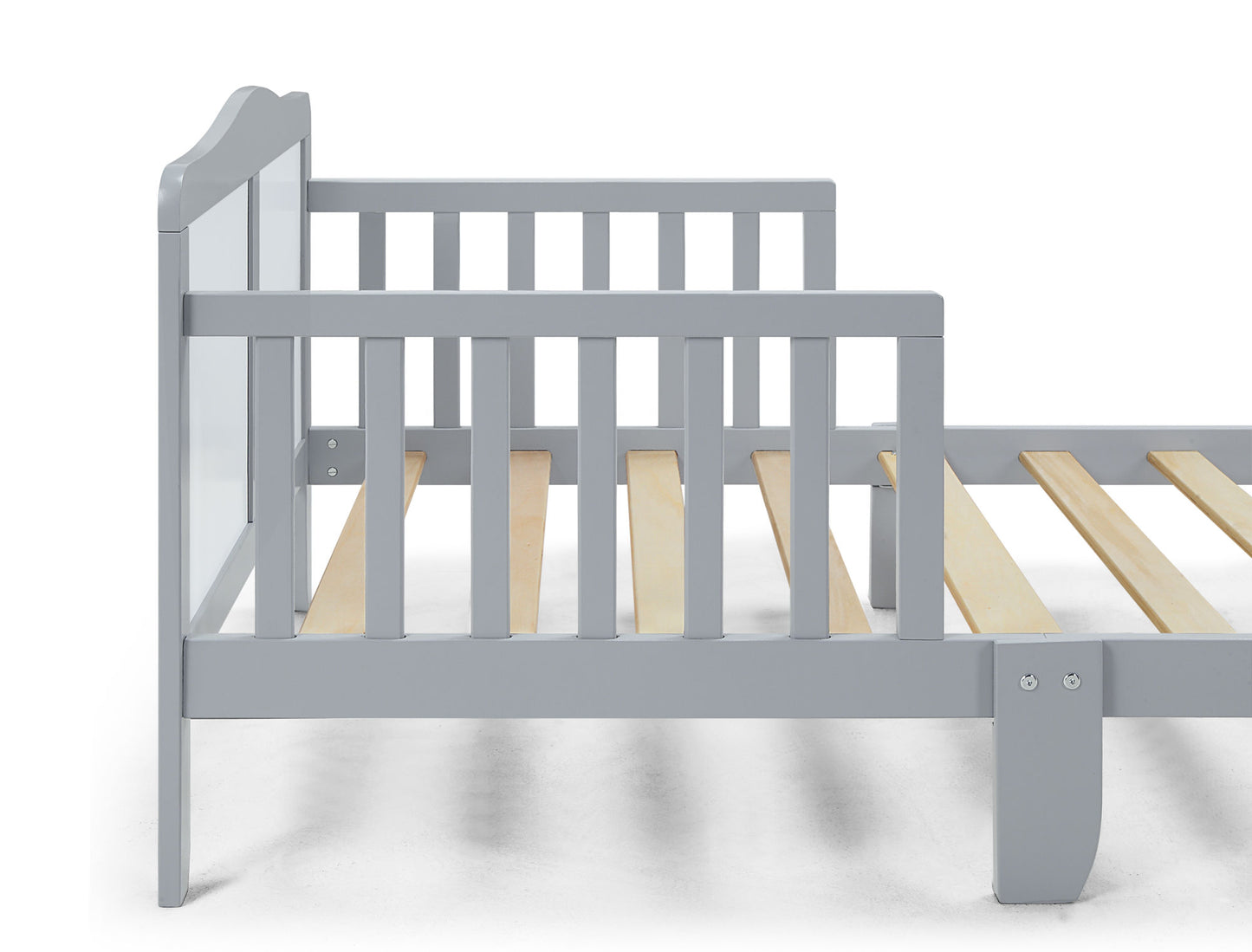 Birdie Toddler Bed (Light Gray/White)