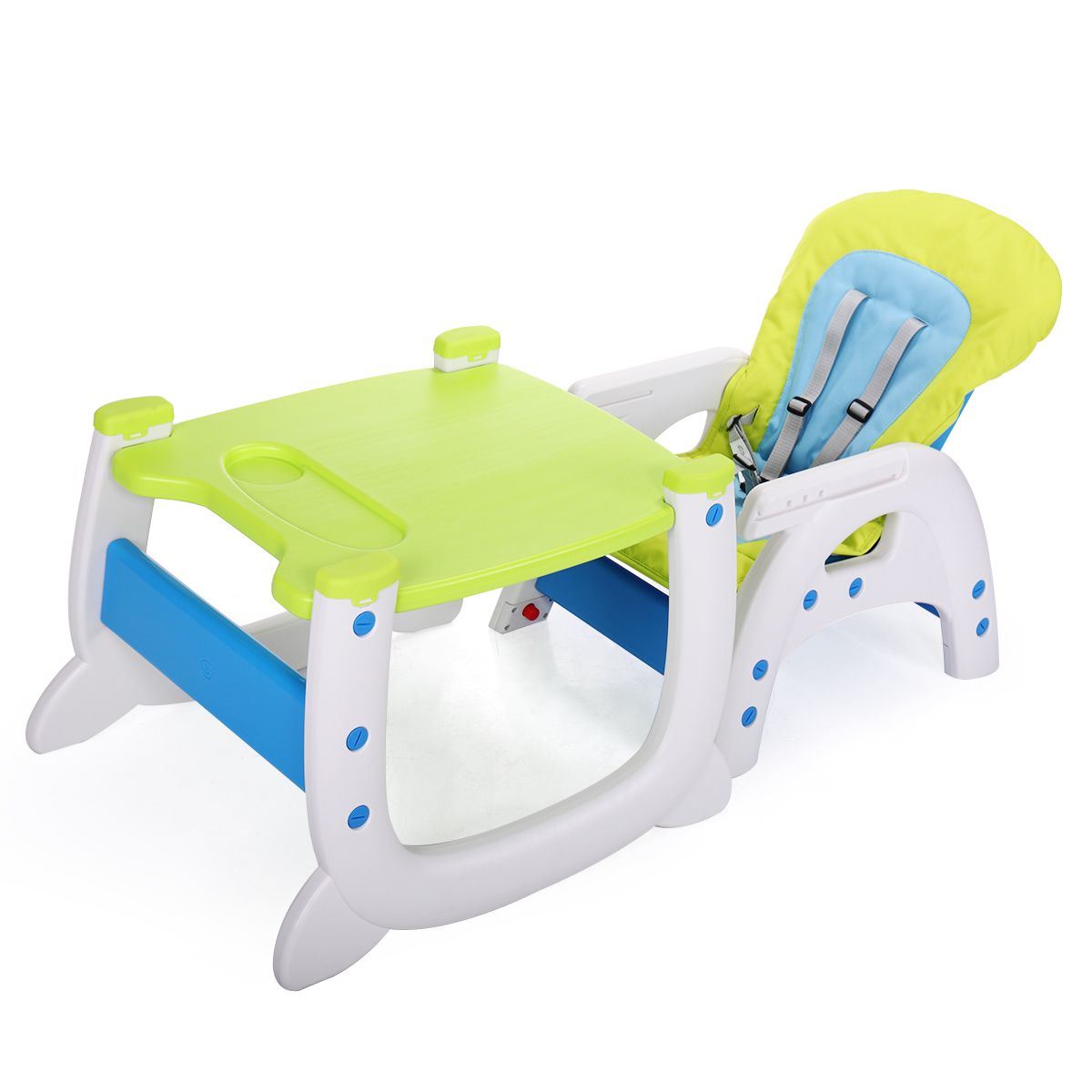 Multipurpose Adjustable Highchair, w/ Feeding Tray and 5-Point Safety Buckle XH