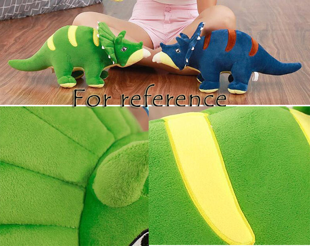 Blue Stuffed Soft Triceratops Plush Toy